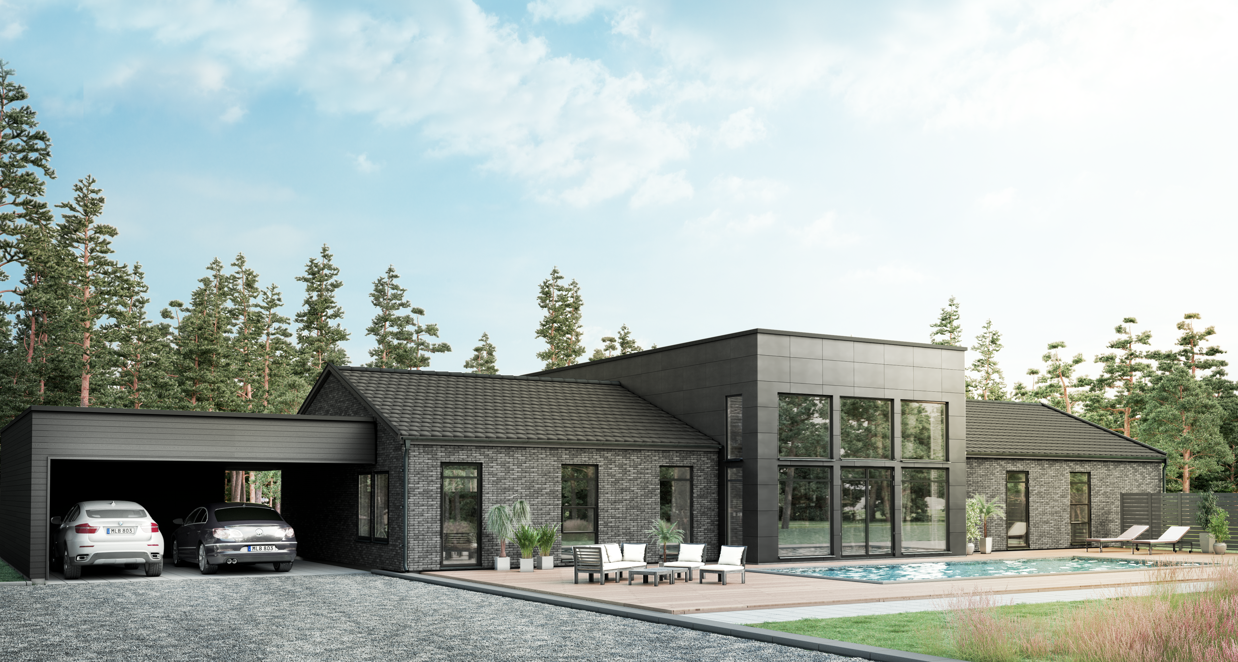 Modernes Holzhaus Meisterwerk Haus